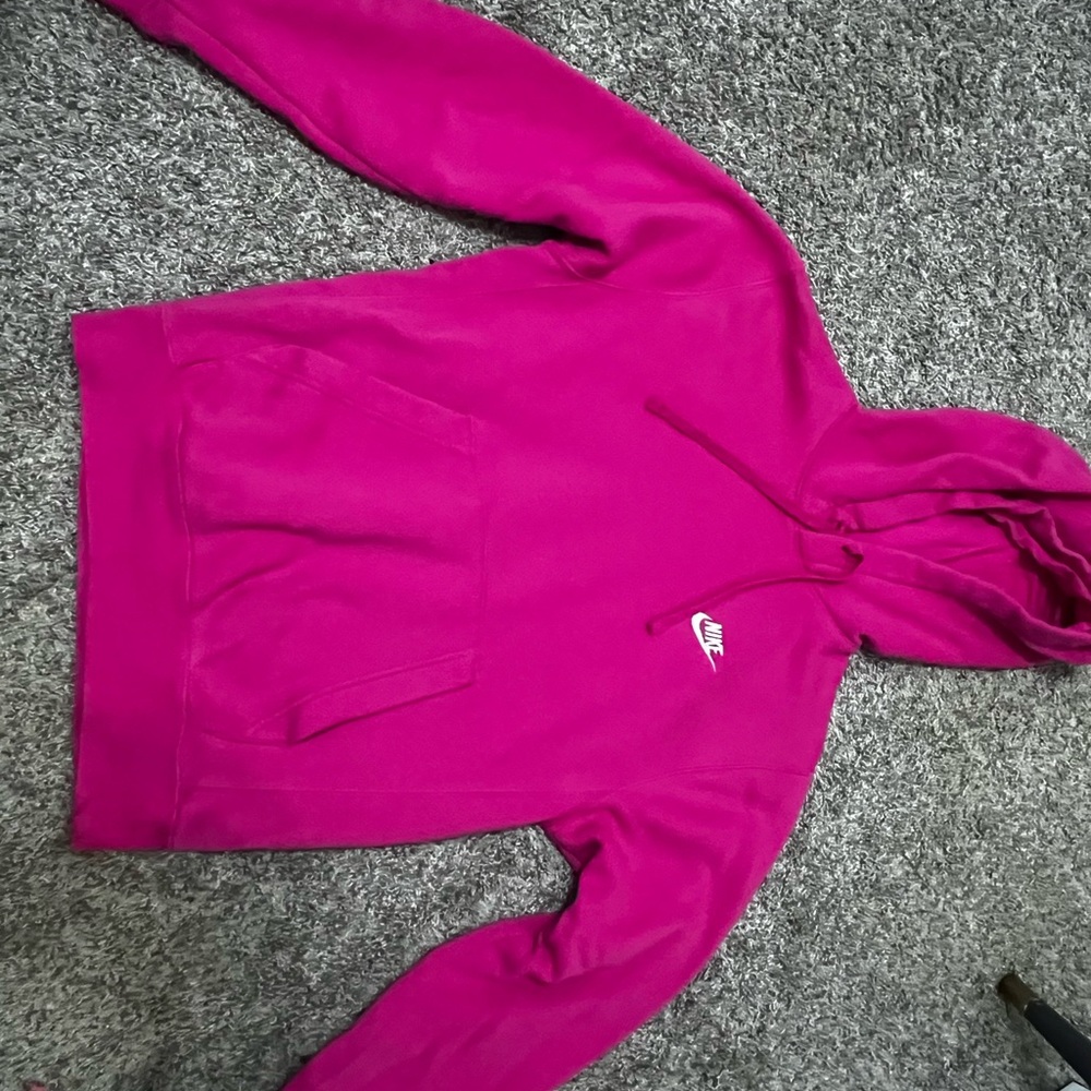 Nike pink pullover hoodie